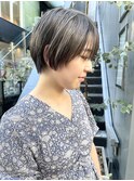 NUDE 暗髪 透明感 20代30代40代くびれショート 大人ショートボブ