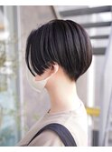 【SHARON】黒髪ショート/ハンサムショート/刈り上げ