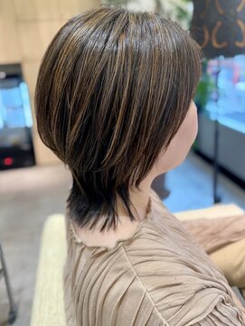 フリップビーアヴェダ(FLIP B AVEDA) 本八幡×市川×似合わせカラー×くびれボブ