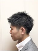 スーツ短髪【ビジネスショート】ツーブロック アップバング