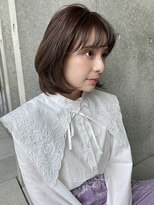 シースルバング×ボブヘア