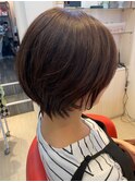 《R+》グレージュ◎小顔ショート