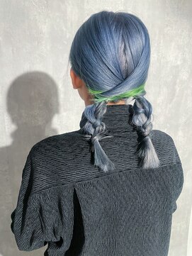 ザ オーダー(THE ORDER) ツイン編みおろしアレンジ/ヘアセット/ハイトーンカラー/名古屋