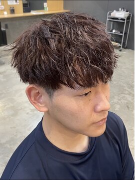 ニアウ 伊勢崎連取店(Niau) メンズマッシュツイストスパイラルパーマメンズパーマ