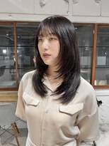 コフィー バイ メルト 吉祥寺(cofy by melt)&nbsp;【中澤彩乃】ワンカールレイヤーハッシュカット韓国ローズピンク