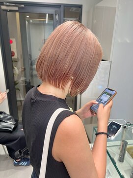 ソル 栄矢場町(SOL) ミルクティーベージュ/名古屋ハイトーン/名古屋ブリーチ/ボブ