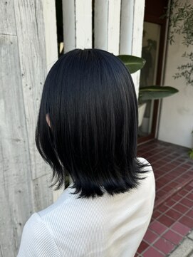 アン(Hair make un) ブルーブラック♪