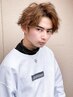 メンズカット+パーマ＋カラー￥13500