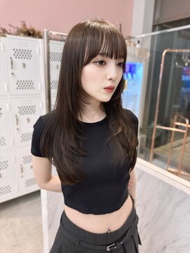 クム(kumu) 【kumu】韓国風レイヤー/小顔おくれ毛/ぱっつん前髪/栄/名古屋