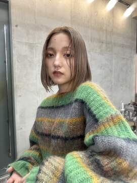 ソルトウォーター(SALT WATER) レイヤーカット/ブラウン/韓国ヘアー/ブリーチ/恵比寿