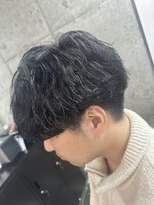 ラス トーキョー(LAS TOKYO)&nbsp;波巻きパーマメンズツイストスパイラルパーマツーブロック