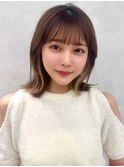 韓国レイヤー/ワインレッド/マロンベージュ/イメチェン/幡ヶ谷