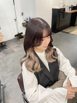 アオ(AO。) ブリーチカラー/ベージュカラー/チェリーピンク