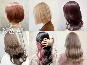 エヌアンドエー 草加店(N&A)の写真/[ケアブリーチ使用カット+Wカラー¥14850]インナーカラー/グラデーションなど最旬カラーをダメージレスで♪