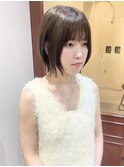 [puf 伏見/丸の内/栄/名古屋]くびれボブ×ベージュカラー★浅田
