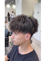 オーシャントーキョー 仙台(OCEAN TOKYO)&nbsp;ツイストスパイラルマッシュ黒髪ツーブロック刈り上げ