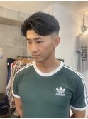メンズカットフェードテーパーフェードセンターパート