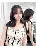 韓国ヘア　レイヤーカット　顔まわり