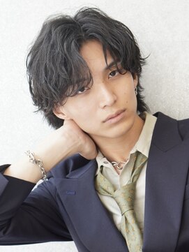 ビカム 名駅(become) 【大人縦落ちセンターパート】ウルフコンマバングスパイラル