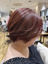 フィゼル あべのルシアス店(Aujua fizelle)&nbsp;骨格矯正ショート×マロンカラー