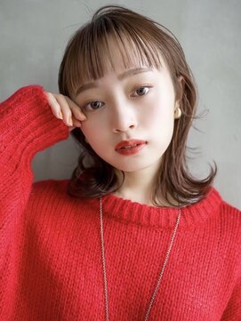 ギークス(GEEKS) 【GEEKS渋谷】オン眉/ミディアムレイヤー/冬カラー/ブリーチなし