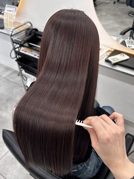 【金沢】艶カラー×酸性ストレート　