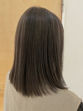 オーガニックトリコ 所沢(organic+tricot) 30代40代◎春カラー◎極細大人女子ベージュハイライト×ミディ