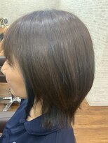 カミイロキレイ 耳周りに大人グリーンインナーカラー★