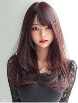 ダル 渋谷/表参道(DAL.)&nbsp;ハッシュカット/バーガンディ/ミディアムレイヤー/韓国ヘア