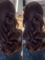 オモチャ 銀座(OMOCHA)&nbsp;韓国風ハーフアップ/結婚式お呼ばれヘアセット