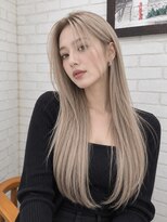 アース 宮崎昭栄店(EARTH)&nbsp;【ハイトーンベージュ×ストレートロング】