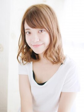 ヘアメイク ナル(hair make nalu) 厚め前髪のゆるミックスカール