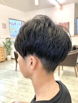 オレンジ(orange)&nbsp;メンズツーブロックマッシュスタイル