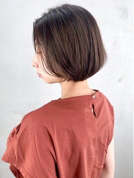 アルバム 銀座(ALBUM GINZA) ショートボブ_セシルカットココアブラウン_ba303663