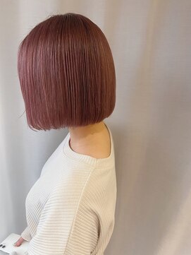 ラニヘアサロン(lani hair salon) ピンクラベンダー×ミニボブ