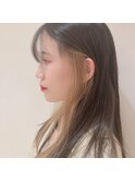 イヤリングカラー×ベージュ/曳舟インナーカラー髪質改善