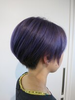 アンテリア&nbsp;ハイトーンパープル2ブロックグラデーションボブ