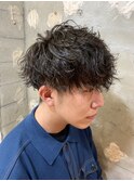 ツイストスパイラルパーマツイストパーマメンズマッシュ札幌大通