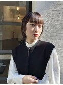 透明感カラー×タイトボブ