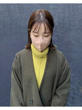 ラレイ(Lalei) ダークアッシュ×切りっぱなしボブスタイル