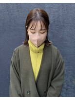 ラレイ(Lalei) ダークアッシュ×切りっぱなしボブスタイル