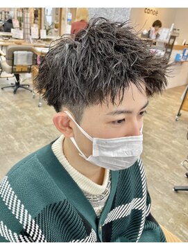 マーレ 宇部高校前店(MARE) ツイストスパイラル#短髪パーマ#カルマパーマ#センター分け