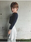 [代々木]ナチュラルピンクスイートAラインの甘辛ショートボブ