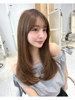 アフロートリノ(AFLOAT Leino)&nbsp;大人可愛い韓国ヘア　レイヤーカット　似合わせ顔まわりカット#