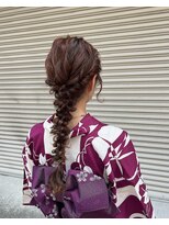 トータルビューティ ジェム バイ ヘアタイム(TOTAL BEAUTY gem by HAIR TIME)&nbsp;浴衣ヘアアレンジ 編みおろし