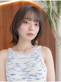 20代30代大人かわいいレイヤー斜めバング髪質改善こっくりカラー