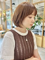 フェリアファム 北千里(FERIA fam) ミニウルフ/チェリーブラウン/デジタルパーマ　　　　　　宮本