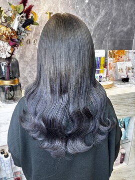 ラピス テラス 渋谷(Lapis terrace) ブルーブラック×エクステ