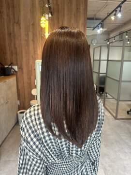 ディジョン(Dijon) 韓国顔まわりレイヤーカットグレージュオリーブベージュブラウン