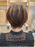 ◇明るめカラー大人ショートボブ◇